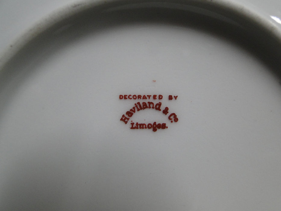 Haviland (Limoges) White w/ Gold Trim: Round Serving Platter, 12 3/4"