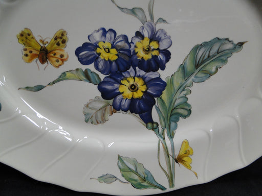 Villeroy & Boch Bouquet, Flowers, Insects: Oval Serving Platter, 11 1/4" x 8.5"