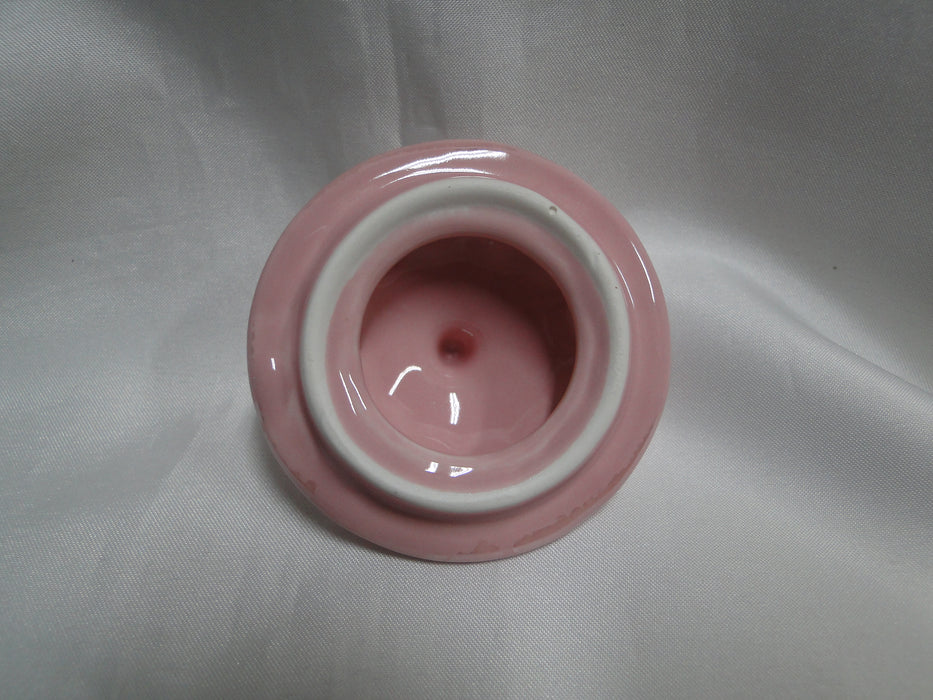 Grace's Teaware Pink w/ Gold Trim, Fluted: Sugar Bowl & Lid, 5" Tall