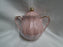 Grace's Teaware Pink w/ Gold Trim, Fluted: Sugar Bowl & Lid, 5" Tall