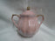 Grace's Teaware Pink w/ Gold Trim, Fluted: Sugar Bowl & Lid, 5" Tall