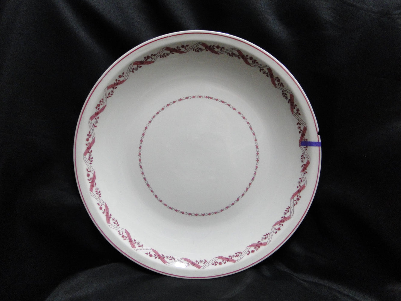 Haviland (New York) Holmsford, Pink Design: Round Serving Platter, 12.5", As Is