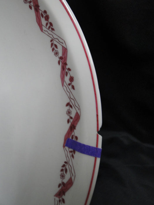 Haviland (New York) Holmsford, Pink Design: Round Serving Platter, 12.5", As Is