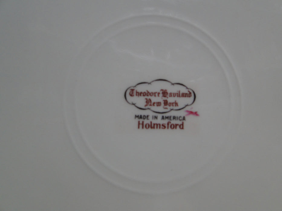 Haviland (New York) Holmsford, Pink Design: Round Serving Platter, 12.5", As Is