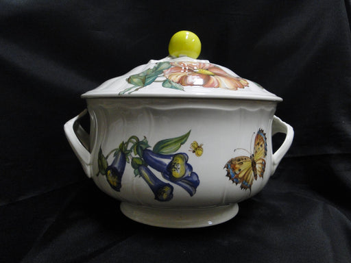 Villeroy & Boch Bouquet, Flowers, Insects: Round Tureen w/ Handles & Lid