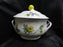 Villeroy & Boch Bouquet, Flowers, Insects: Round Tureen w/ Handles & Lid