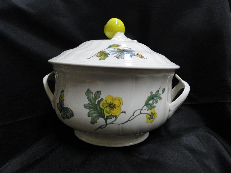 Villeroy & Boch Bouquet, Flowers, Insects: Round Tureen w/ Handles & Lid