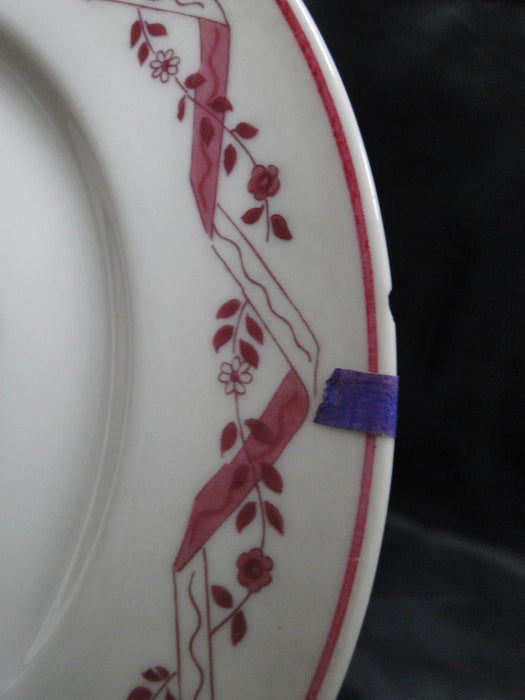 Haviland (New York) Holmsford, Pink Design: Salad Plate (s), 7 1/2", As Is