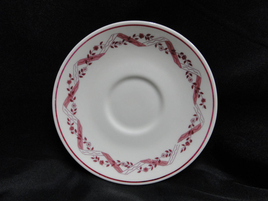 Haviland (New York) Holmsford, Pink Design: 5 3/4" Saucer Only, No Cup