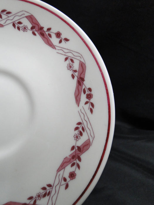 Haviland (New York) Holmsford, Pink Design: 5 3/4" Saucer Only, No Cup
