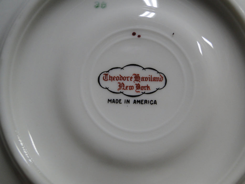 Haviland (New York) Holmsford, Pink Design: 5 3/4" Saucer Only, No Cup