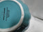 Grace's Teaware Teal w/ Gold Trim, Fluted: Sugar Bowl & Lid, 5" Tall