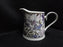 Grace's Teaware Purple Florals on White: Creamer / Cream Pitcher, 3 3/4"Tall