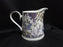Grace's Teaware Purple Florals on White: Creamer / Cream Pitcher, 3 3/4"Tall