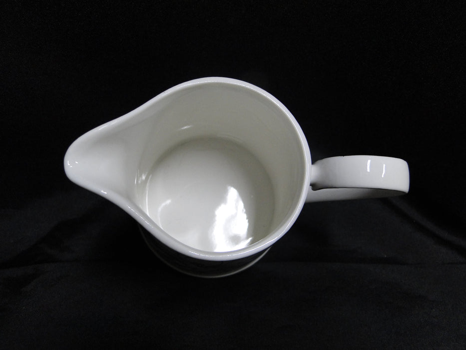 Grace's Teaware Purple Florals on White: Creamer / Cream Pitcher, 3 3/4"Tall