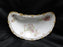 Haviland (Limoges) Schleiger 235e, Pink & Green: Crescent Bone Plate, 6"