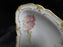 Haviland (Limoges) Schleiger 235e, Pink & Green: Crescent Bone Plate, 6"