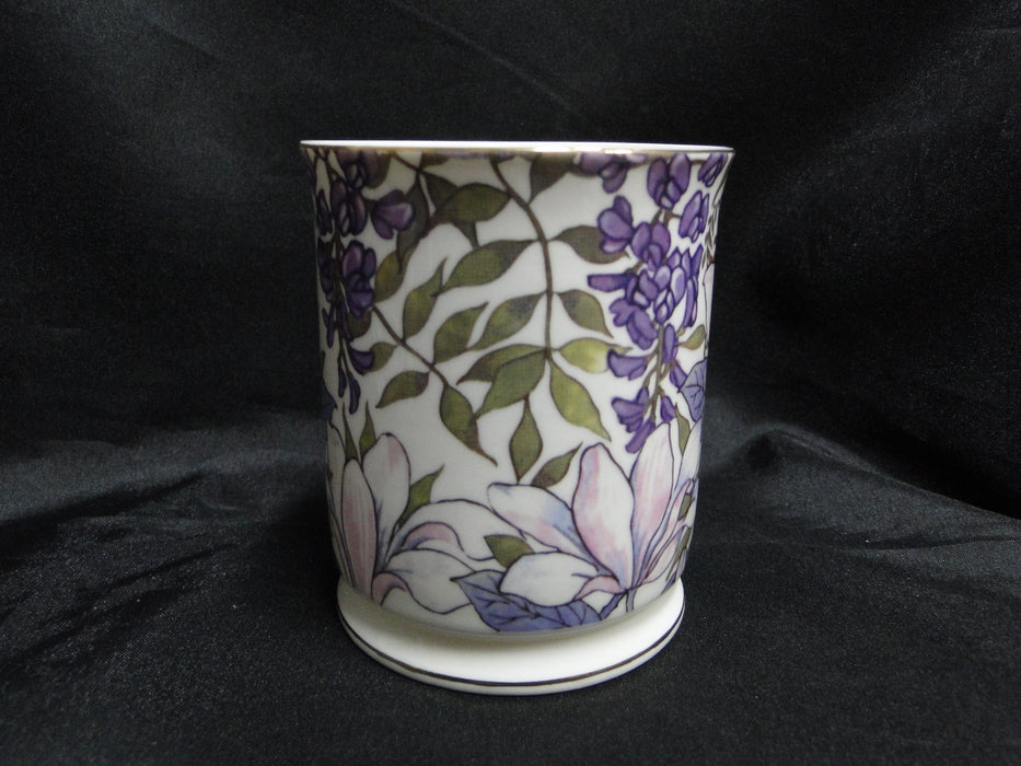 Grace's Teaware Purple Florals on White: Mug (s), 4" Tall