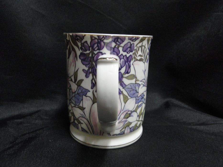 Grace's Teaware Purple Florals on White: Mug (s), 4" Tall