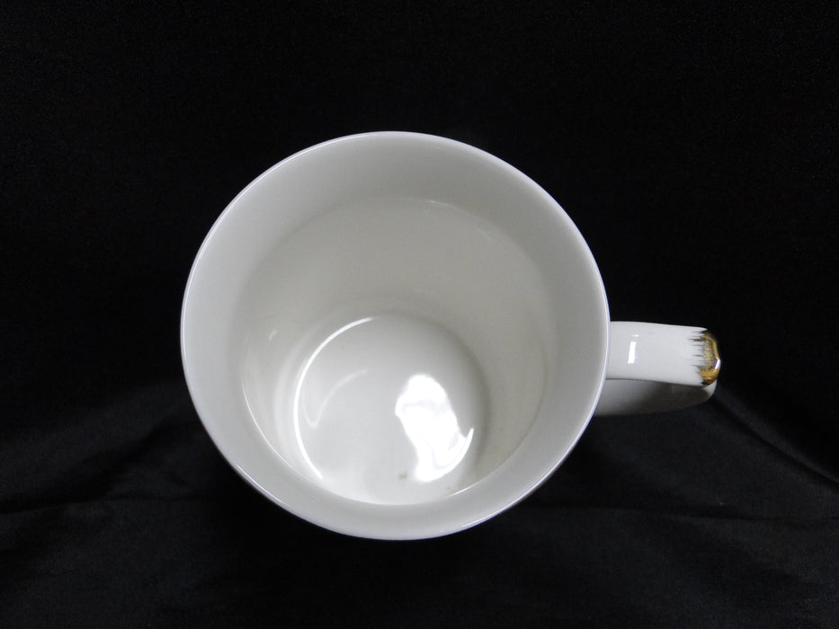 Grace's Teaware Purple Florals on White: Mug (s), 4" Tall