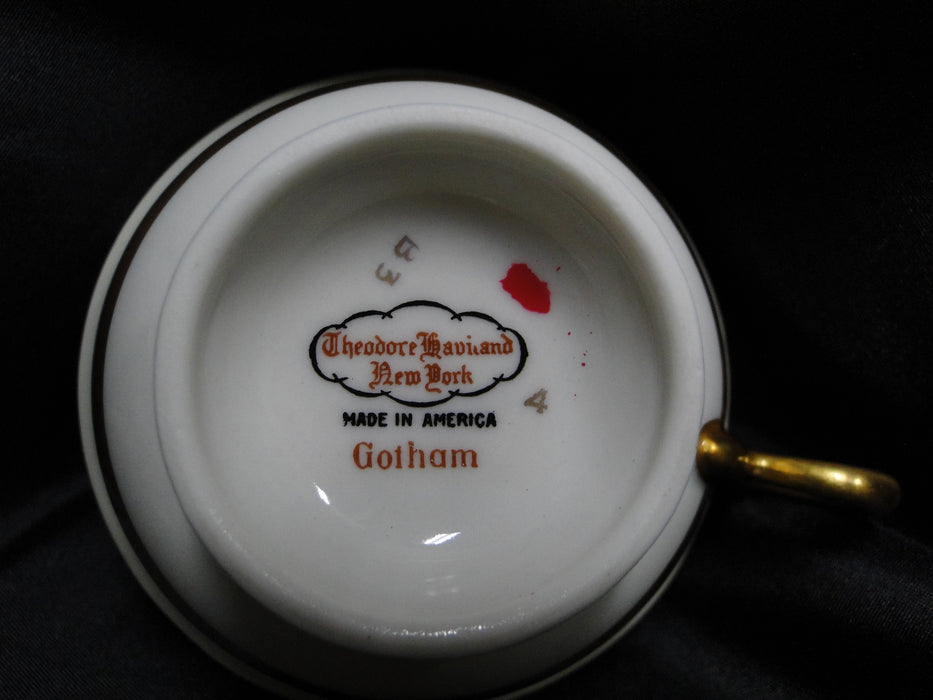 Haviland (New York) Gotham, Ivory w/ Gold Trim: 2 1/4" Cup Only, No Saucer
