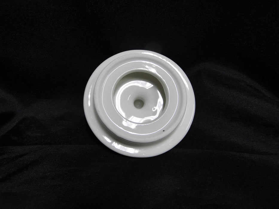 Grace's Teaware Purple Florals on White: Sugar Bowl & Lid, 3 7/8"Tall