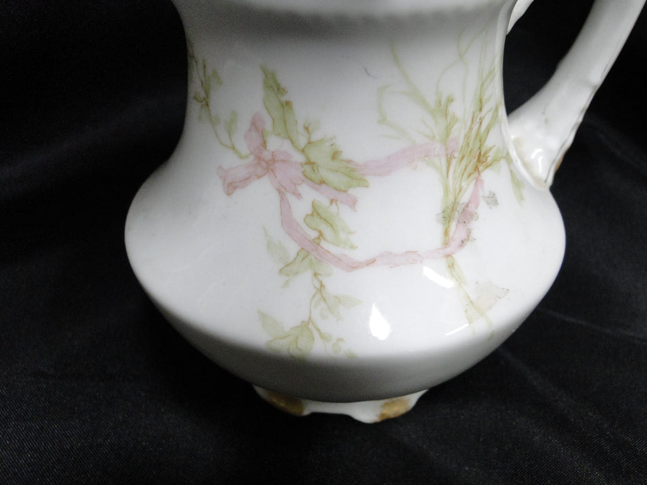 Haviland (Limoges) Schleiger 472g, Pink Carnations: Creamer, 4" Tall