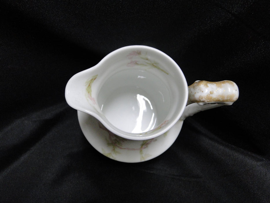 Haviland (Limoges) Schleiger 472g, Pink Carnations: Creamer, 4" Tall