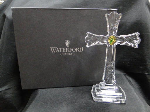 Waterford Crystal Figurine: Standing Cross, 8" Tall, Sticker, Box