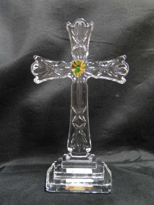 Waterford Crystal Figurine: Standing Cross, 8" Tall, Sticker, Box