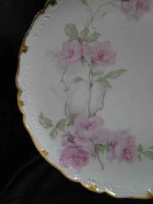 Haviland (Limoges) Schleiger 1151, Baltimore Roses: Salad Plate, 8 1/2", As Is