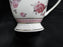 Grace's Teaware Pink Roses & Pink Band on White: Mug (s), 4 1/4" Tall