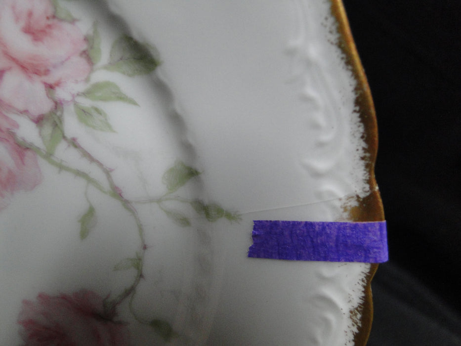 Haviland (Limoges) Schleiger 1151, Baltimore Roses: Bread Plate, 6 1/8", As Is