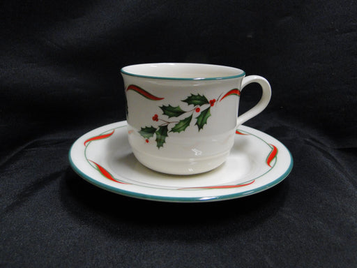 Lenox Country Holly, Chinastone: Cup & Saucer Set (s), 2 3/4"