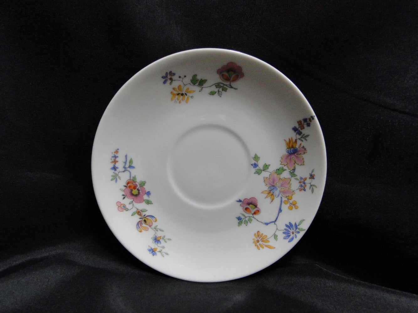 Haviland (Limoges) Head 56, Pink & Yellow, CHF 189: 5 5/8" Saucer (s) Only