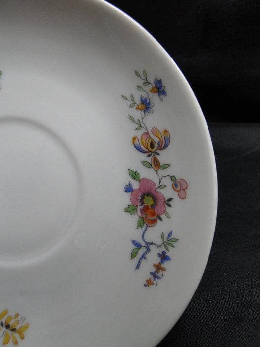 Haviland (Limoges) Head 56, Pink & Yellow, CHF 189: 5 5/8" Saucer (s) Only