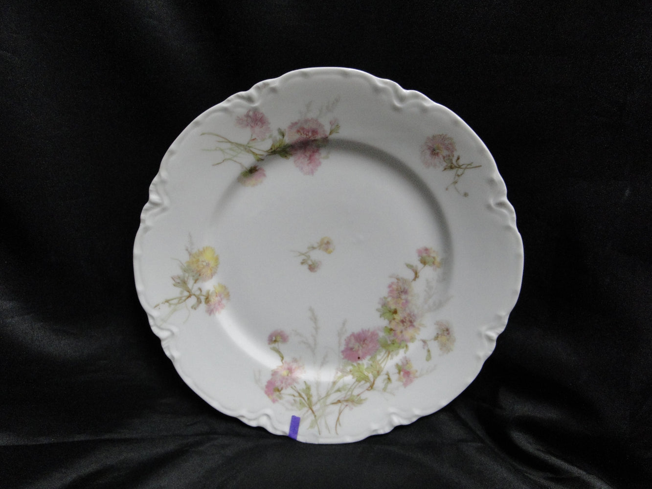 Haviland Schleiger 664C, Yellow & Pink Flowers: Dinner Plate (s), 9 5/8", As Is