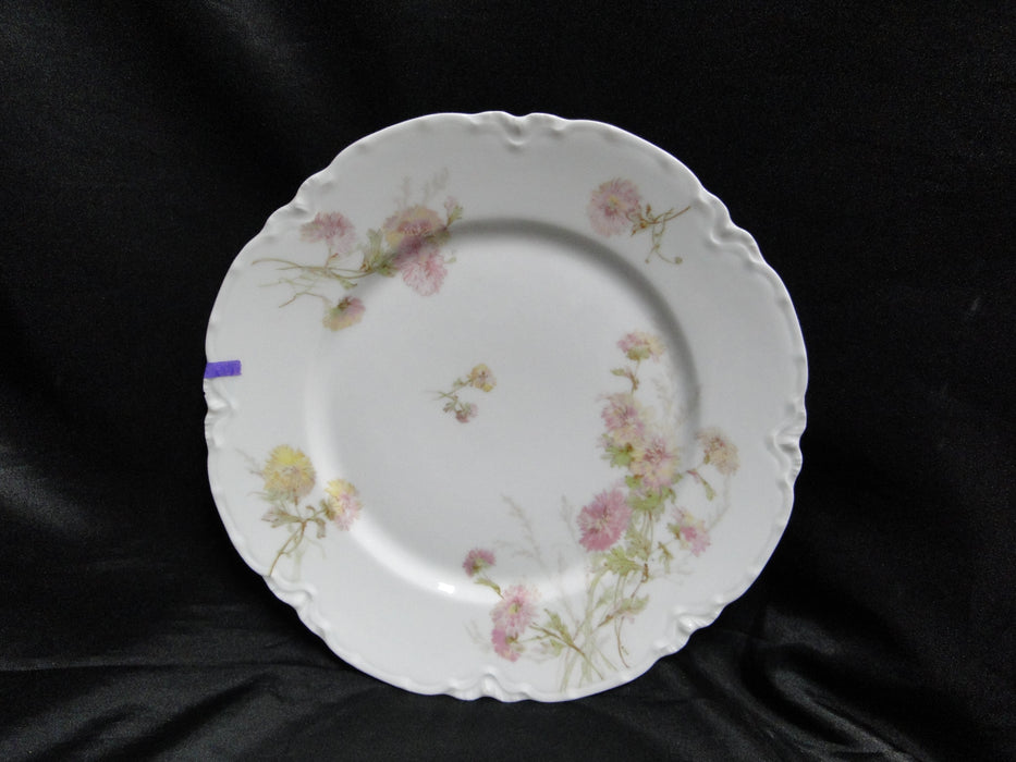 Haviland Schleiger 664C, Yellow & Pink Flowers: Dinner Plate (s), 9 5/8", As Is
