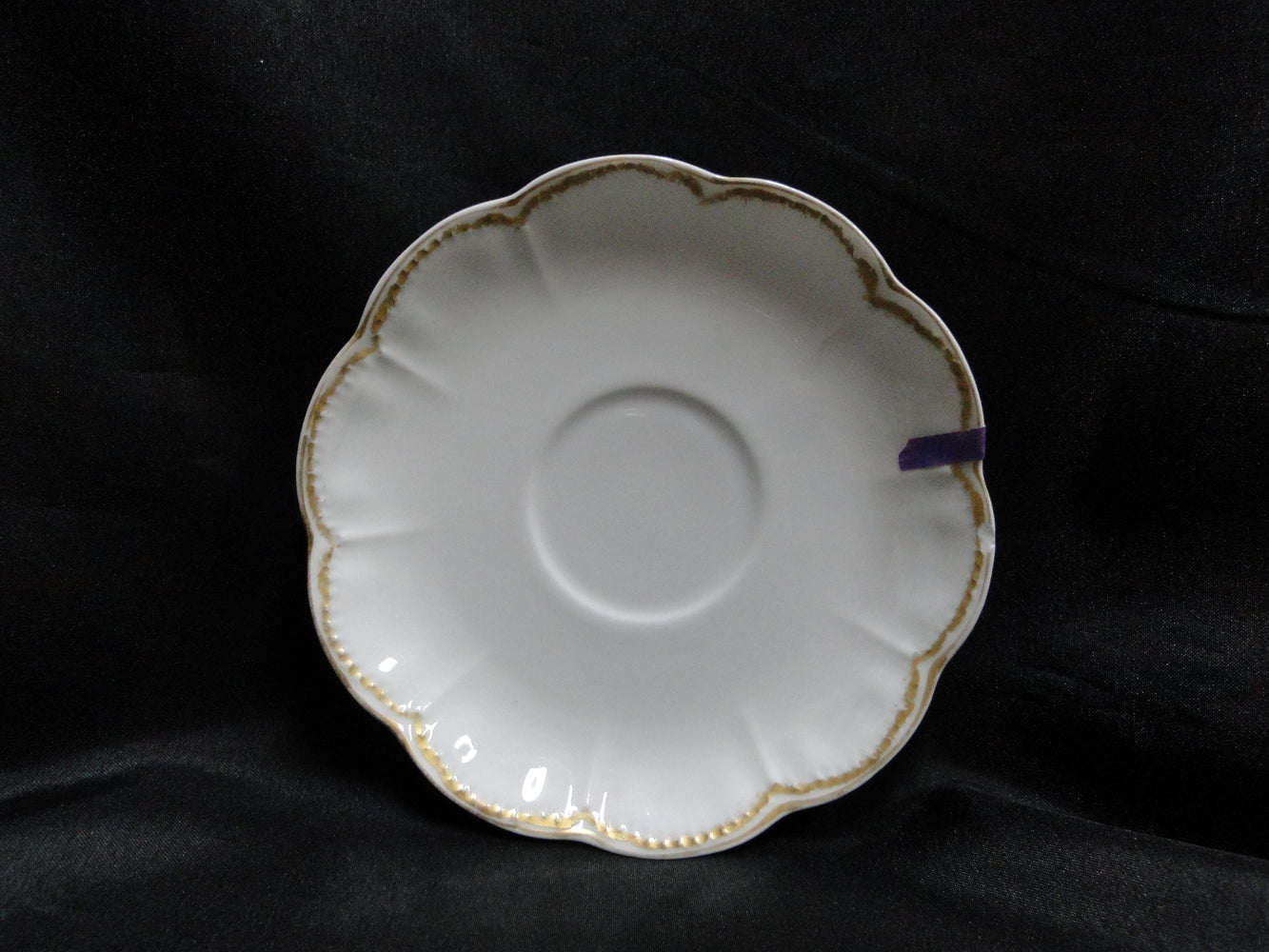 Haviland (Limoges) Schleiger 22, Double Gold Trim: 5 1/2" Saucer (s) Only, As Is