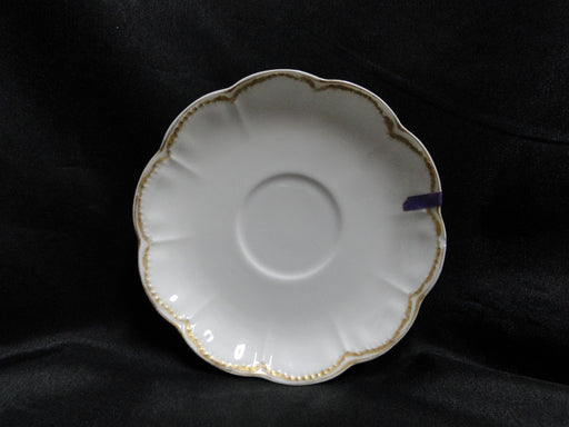 Haviland (Limoges) Schleiger 22, Double Gold Trim: 5 1/2" Saucer (s) Only, As Is