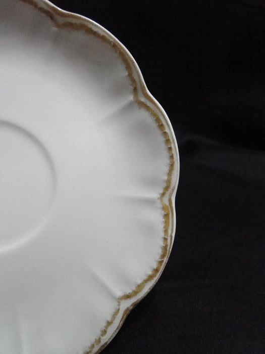 Haviland (Limoges) Schleiger 22, Double Gold Trim: 5 1/2" Saucer (s) Only, As Is