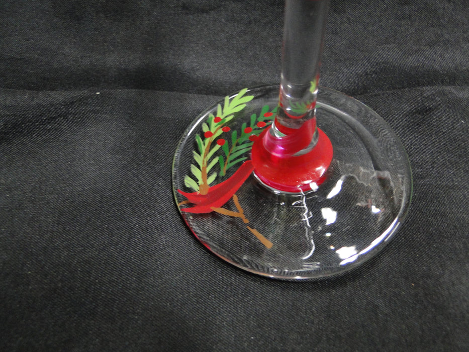 Block 12 Days of Christmas: "1 Partridge" Water or Wine Goblet, 9 1/8"