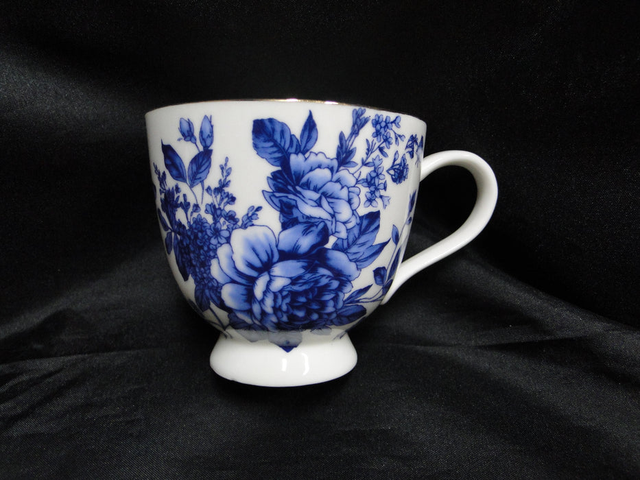 Grace's Teaware Blue Florals on White: Cup & Saucer Set (s), 3 1/4" Tall