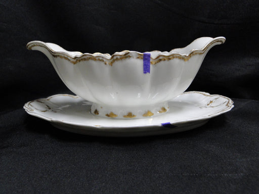 Haviland (Limoges) Schleiger 22, Double Gold Trim: Gravy w/ Underplate, As Is