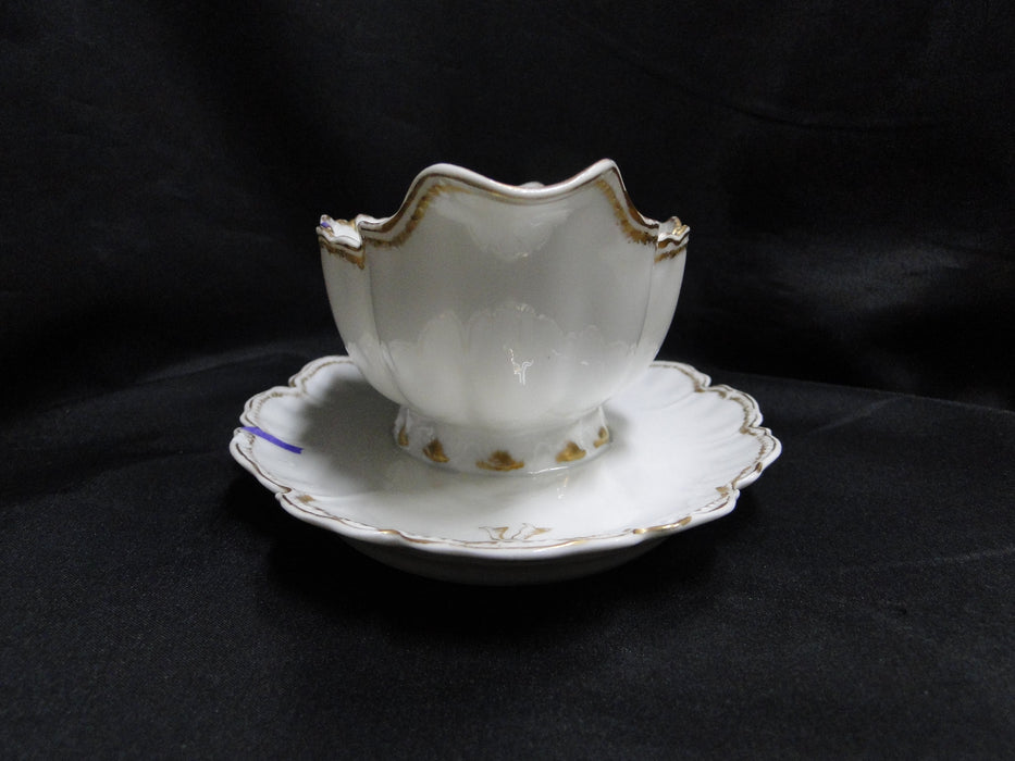 Haviland (Limoges) Schleiger 22, Double Gold Trim: Gravy w/ Underplate, As Is