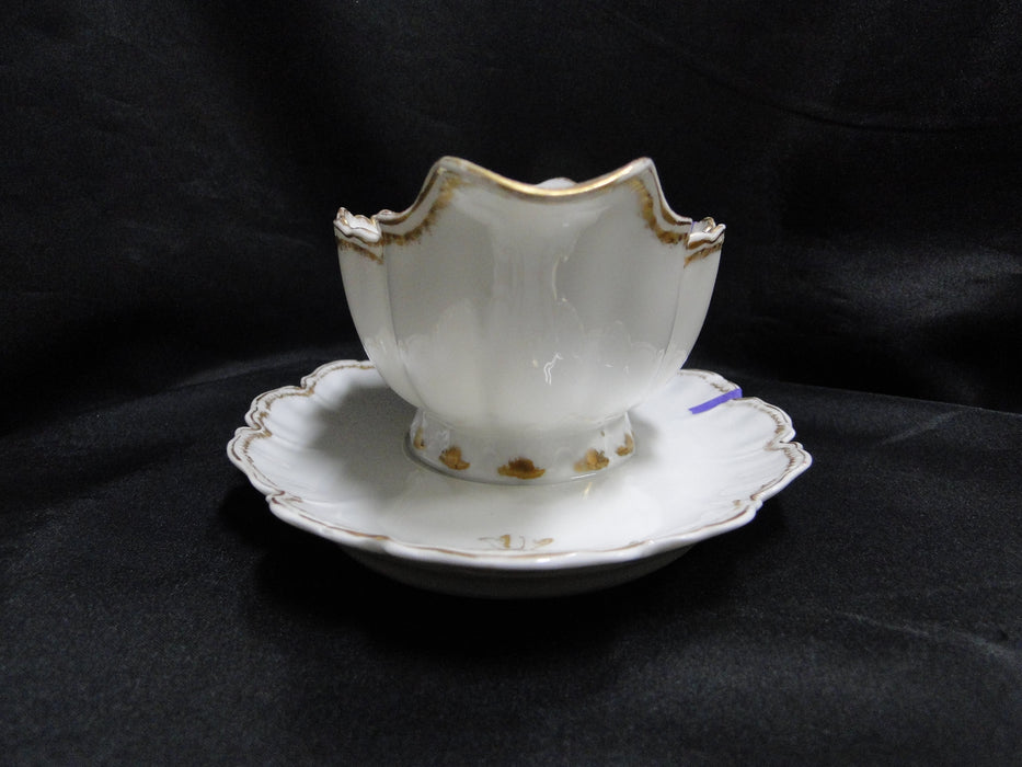 Haviland (Limoges) Schleiger 22, Double Gold Trim: Gravy w/ Underplate, As Is