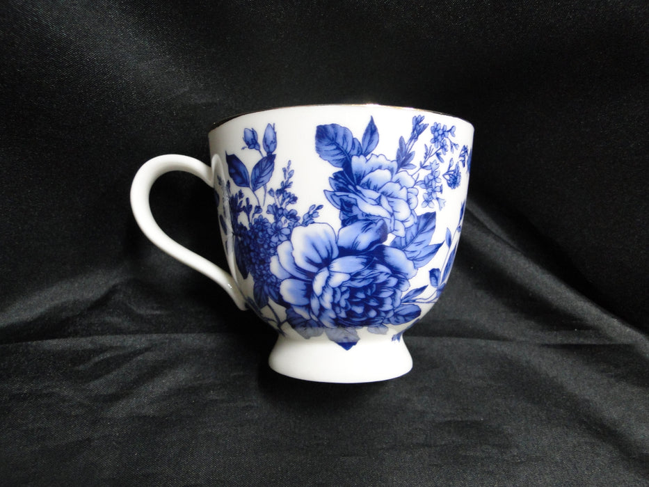 Grace's Teaware Blue Florals on White: Cup & Saucer Set (s), 3 1/4" Tall