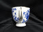 Grace's Teaware Blue Florals on White: Cup & Saucer Set (s), 3 1/4" Tall