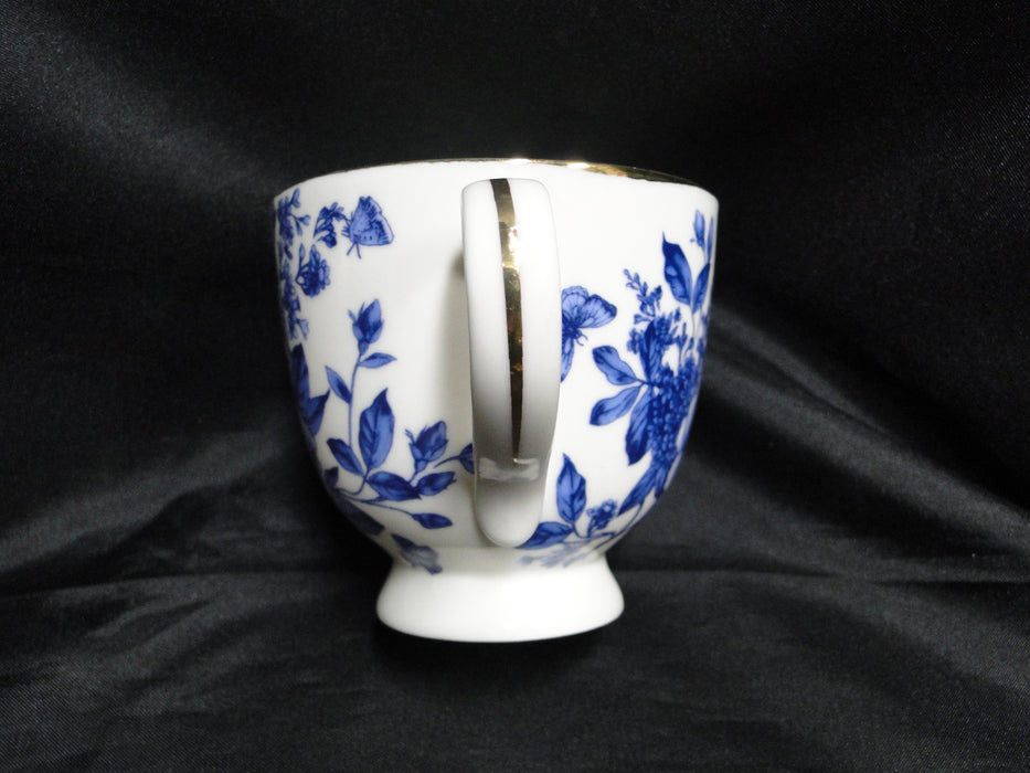 Grace's Teaware Blue Florals on White: Cup & Saucer Set (s), 3 1/4" Tall