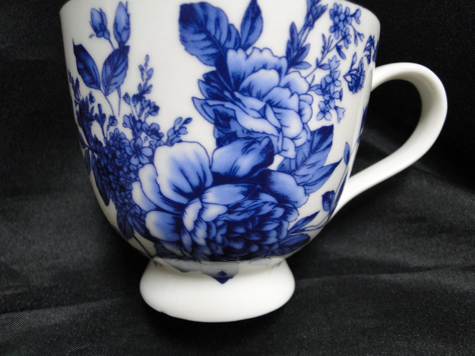 Grace's Teaware Blue Florals on White: Cup & Saucer Set (s), 3 1/4" Tall